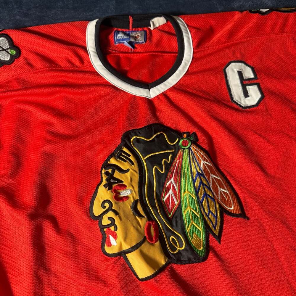 Chicago Blackhawks NHL Starter Sewn Jersey Size Large